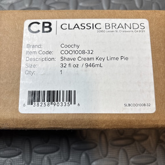 Coochy Shave Cream Key Lime Pie 32 Oz - Picture 3 of 3